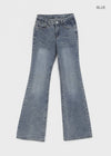 Vie low-waist bootcut denim pants