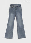 Vie low-waist bootcut denim pants