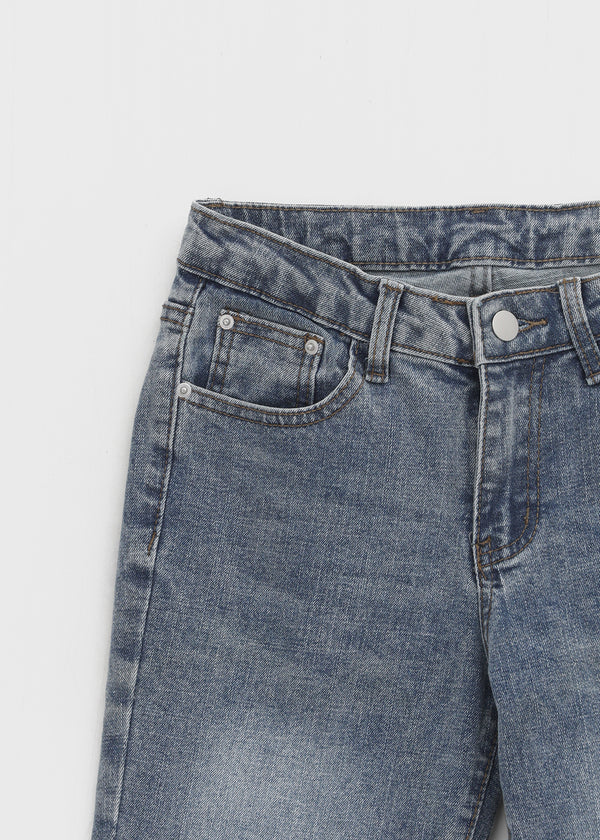 Vie low-waist bootcut denim pants