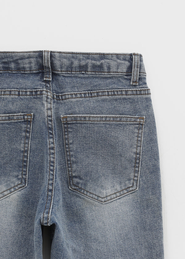 Vie low-waist bootcut denim pants