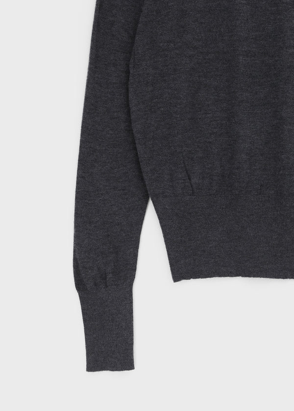Voltaire shoulder button wool knit