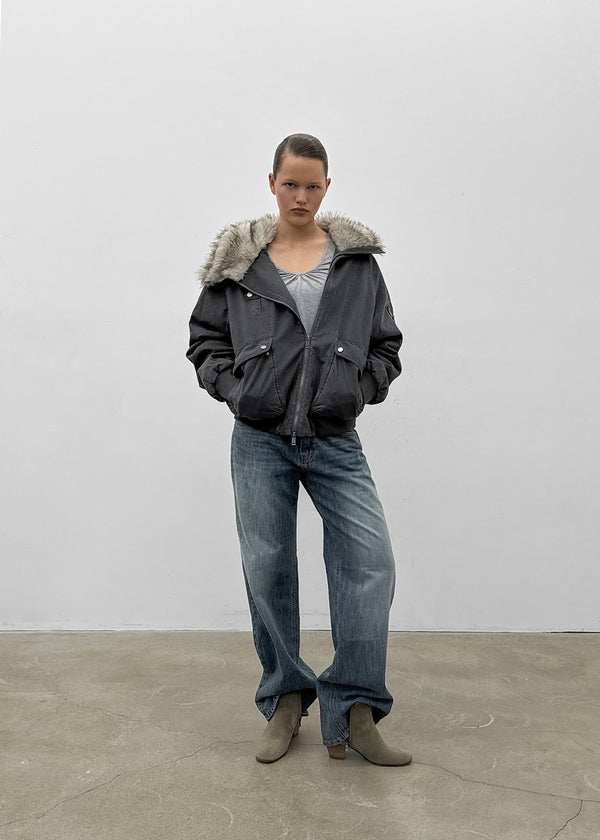 [MADE] Moher Fur Trimmed Hooded Jumper