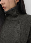 [MADE] Renoir High-Neck Knit Cardigan (34% Wool)