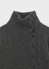 [MADE] Renoir High-Neck Knit Cardigan (34% Wool)