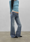 [MADE] Ruhen Low-waist Bootcut Denim Pants