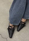 Felber studded stiletto mule heels