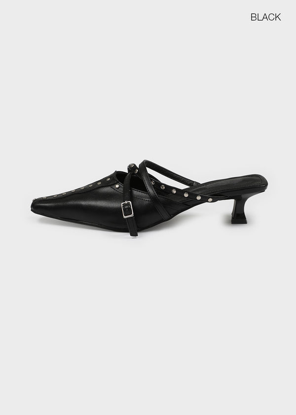 Felber studded stiletto mule heels