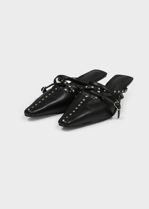 Felber studded stiletto mule heels