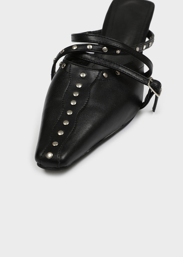 Felber studded stiletto mule heels