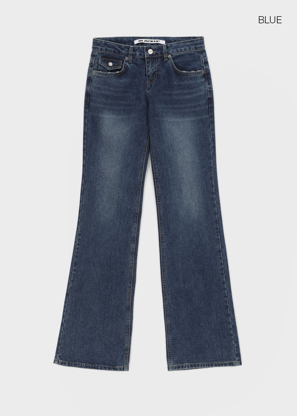 [MADE] Ruhen Low-waist Bootcut Denim Pants