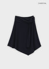 Pyamang asymmetrical wrap midi skirt