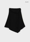 Pyamang asymmetrical wrap midi skirt