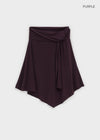 Pyamang asymmetrical wrap midi skirt