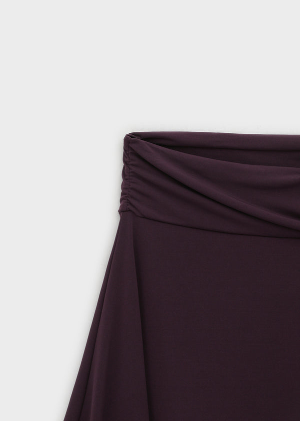 Pyamang asymmetrical wrap midi skirt