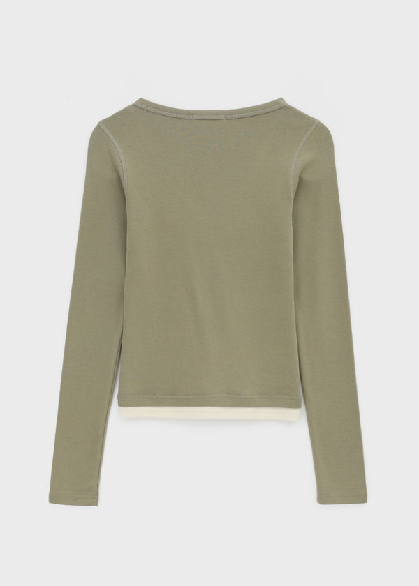 [MADE] Pinket Vintage Layered Long Sleeve Tee