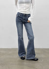 [MADE] Apricot Brushed Slim Stretch Bootcut Denim Pants