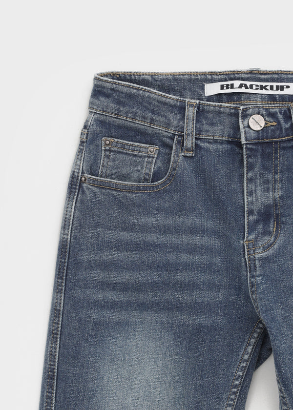 [MADE] Apricot Brushed Slim Stretch Bootcut Denim Pants