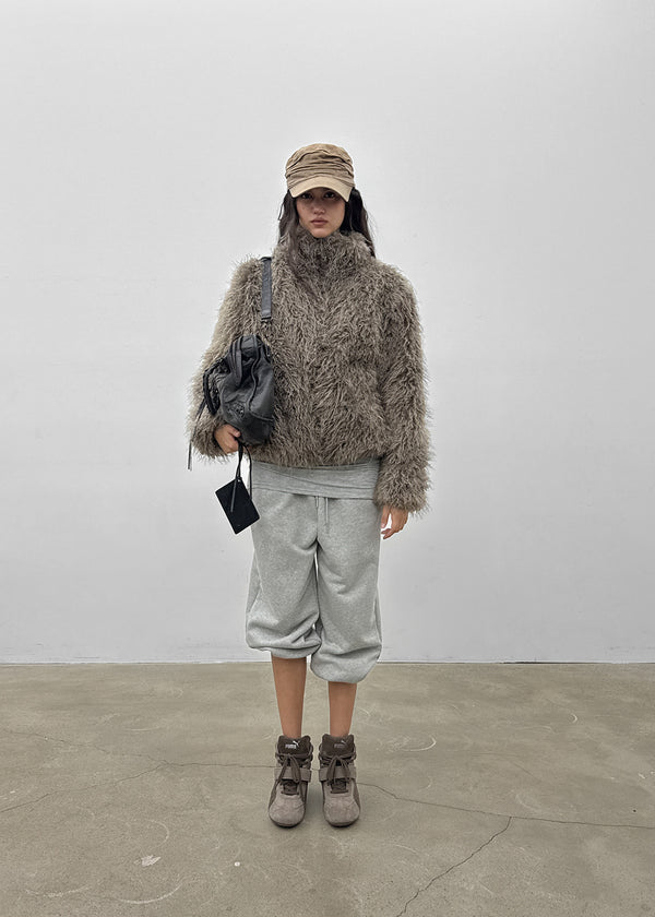 [MADE] Nanaba High-neck Fur Jacket