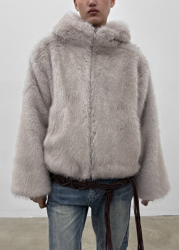 [MADE] Zeroin Fur Hooded Jumper