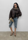 [MADE] Romkun Reversible Hooded Fur Leather Jumper