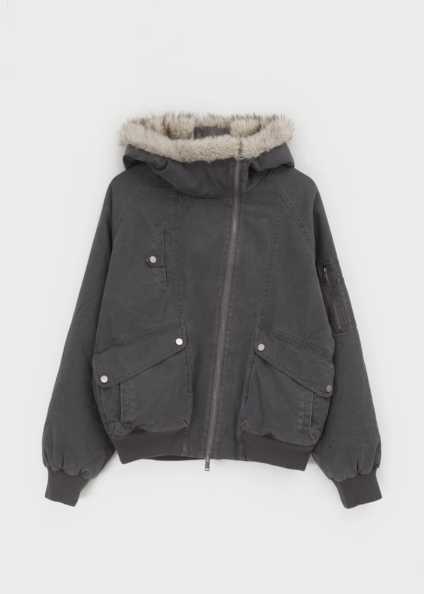 [MADE] Moher Fur Trimmed Hooded Jumper