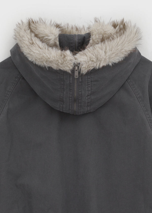 [MADE] Moher Fur Trimmed Hooded Jumper