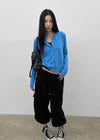 Tommy Round Knit Cardigan (60% Wool)