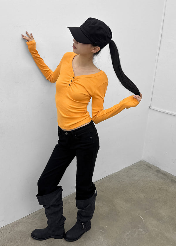 Fillet vintage buckle long boots