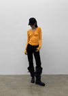 Fillet vintage buckle long boots