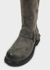 Fillet vintage buckle long boots