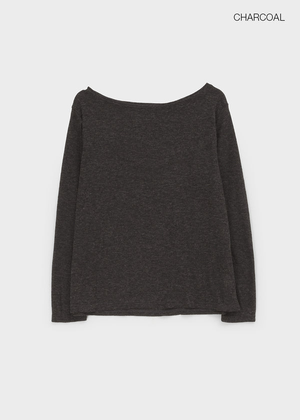 Donia boat neck long-sleeve shirt