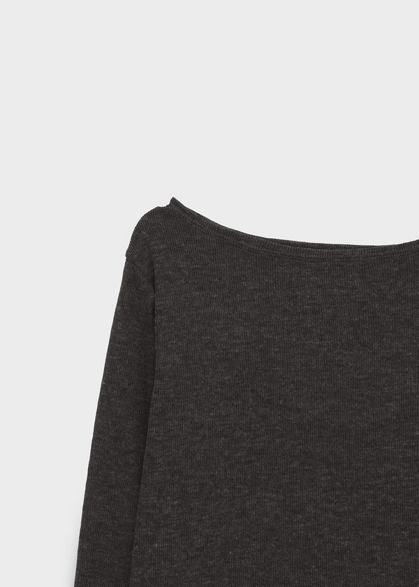 Donia boat neck long-sleeve shirt