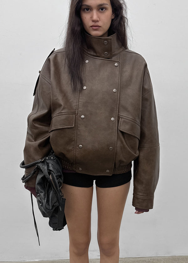 [MADE] Keslo Double Leather Jumper (FUR ver.)