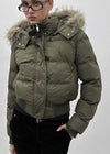 [MADE] Vanity Fur-Trimmed Wellon Crop Padded Jacket