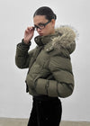 [MADE] Vanity Fur-Trimmed Wellon Crop Padded Jacket
