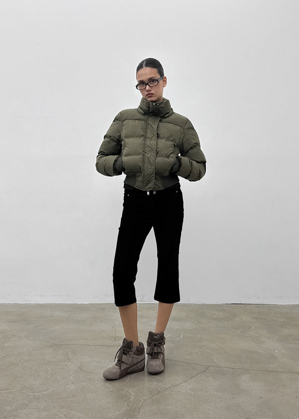 [MADE] Vanity Fur-Trimmed Wellon Crop Padded Jacket