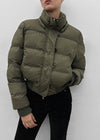 [MADE] Vanity Fur-Trimmed Wellon Crop Padded Jacket