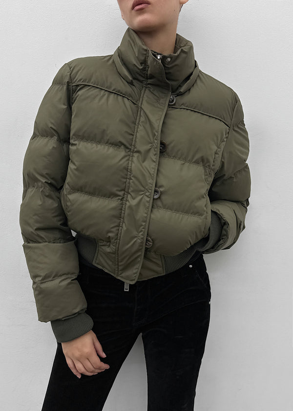[MADE] Vanity Fur-Trimmed Wellon Crop Padded Jacket