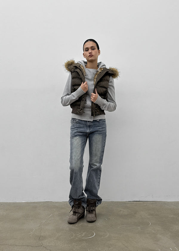 [MADE] Vanity Fur-Trimmed Wellon Padded Vest