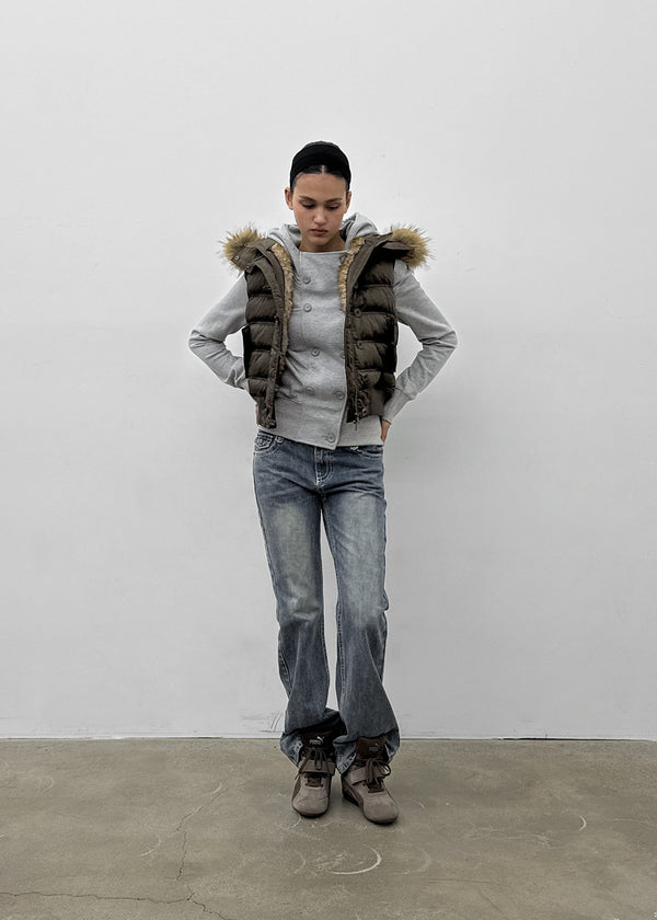 [MADE] Vanity Fur-Trimmed Wellon Padded Vest