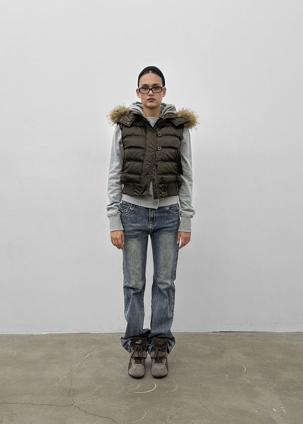 [MADE] Vanity Fur-Trimmed Wellon Padded Vest