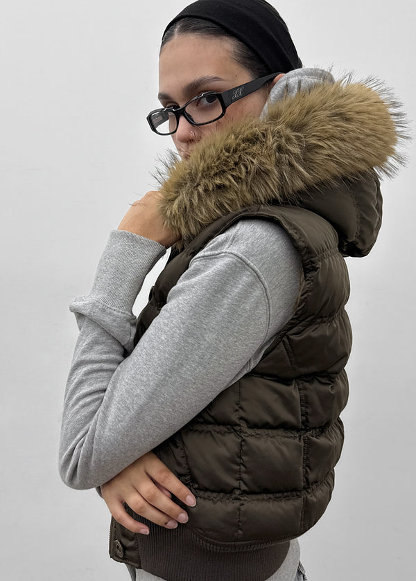 [MADE] Vanity Fur-Trimmed Wellon Padded Vest