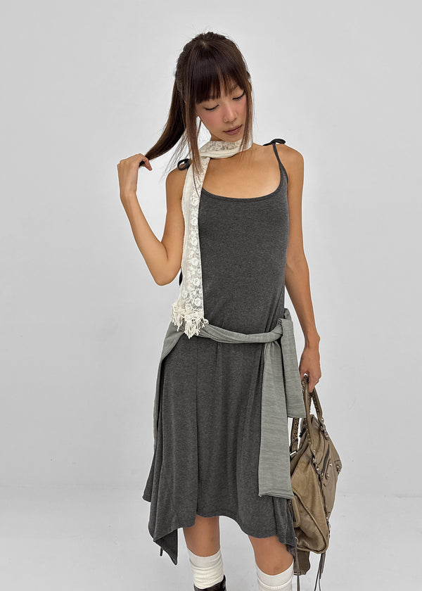 Muse Flower Fringe Scarf