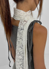 Muse Flower Fringe Scarf