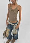 Tacit Damaged Wide Denim Pants