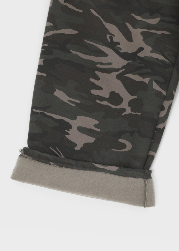 [MADE] Riven Fleece-lined Camo Wide Elastic Pants