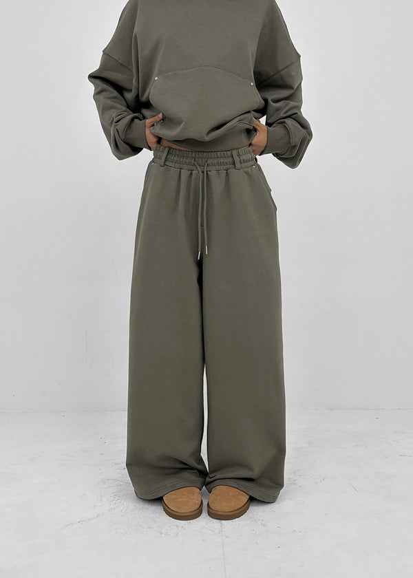 [MADE] Le Seine Bijo Wide Elastic Pants (Available as a set)