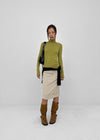 Paz Roll-up Midi Skirt