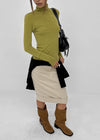 Paz Roll-up Midi Skirt