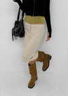 Paz Roll-up Midi Skirt